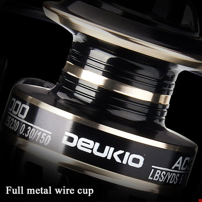 DEUKIO Fishing Wheel AC Sea Otter Fishing Supplies With All Metal Rocker, AC2000, AC3000, AC4000, AC5000, AC6000, AC7000