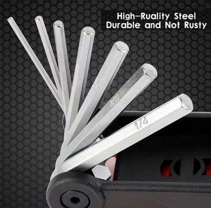 West Biking 16 In 1 Bicycle Repair Tool Multi-Function Wrench Hex Tool Riding Equipment, West Biking 16 In 1  (Black Yellow), West Biking 16 In 1  (Black Red)