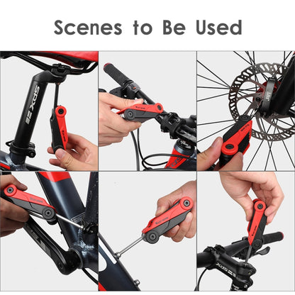 West Biking 16 In 1 Bicycle Repair Tool Multi-Function Wrench Hex Tool Riding Equipment, West Biking 16 In 1  (Black Yellow), West Biking 16 In 1  (Black Red)