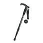 JUNGLELEOPARD Four-Section Curved Handle Aluminum Alloy Trekking Pole, Red#52-110cm, Black#52-110cm, Blue#52-110cm, Silver White#52-110cm