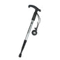 JUNGLELEOPARD Four-Section Curved Handle Aluminum Alloy Trekking Pole, Red#52-110cm, Black#52-110cm, Blue#52-110cm, Silver White#52-110cm