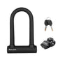 West Biking Bike Lock Motorcycle Wire Lock Anti-Hydraulic Pressure Cut Anti-Theft Lock, U-shaped Lock, U-shaped Lock+Cable
