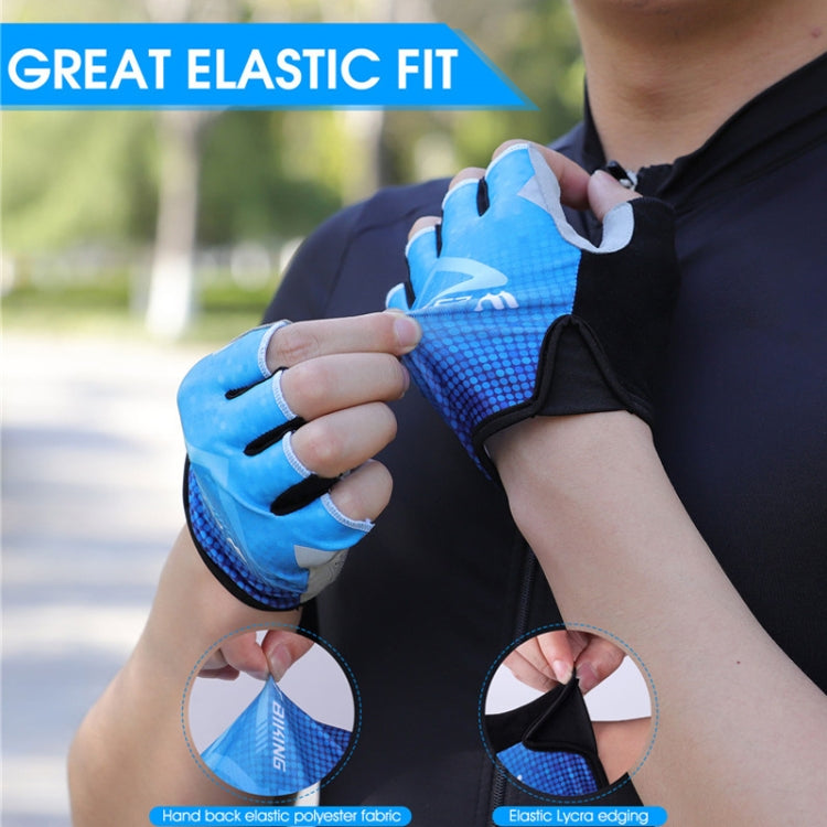 WEST BIKING YP0211215 Riding Gloves Summer Half Finger Breathable Outdoor Cycling Gloves, M, L, XL, XXL