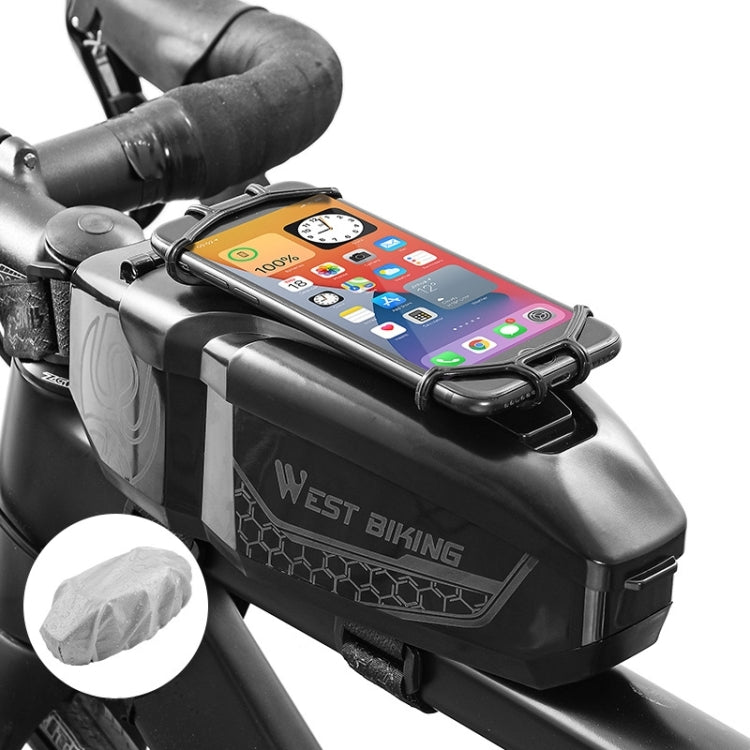 WEST BIKING Bicycle Front Beam Top Tube Bag Mountain Road Bike Waterproof Riding Equipment, White, Blue, Black, Dark Ash, Yellow Green
