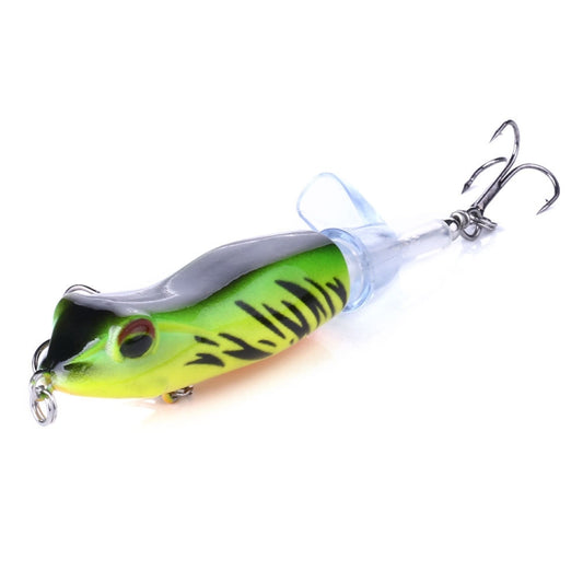 HENGJIA PE021 9.5cm/11g Frog Water Tartr Wood Bait Road Sub-Propeller Fish Bait, 1, 2, 3, 4, 5