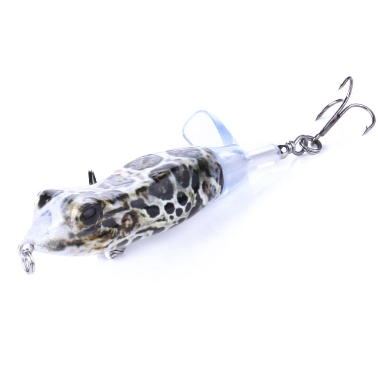HENGJIA PE021 9.5cm/11g Frog Water Tartr Wood Bait Road Sub-Propeller Fish Bait, 1, 2, 3, 4, 5