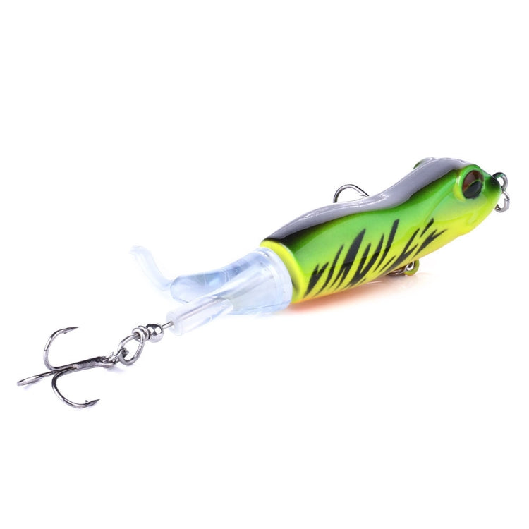 HENGJIA PE021 9.5cm/11g Frog Water Tartr Wood Bait Road Sub-Propeller Fish Bait, 1, 2, 3, 4, 5