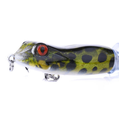 HENGJIA PE021 9.5cm/11g Frog Water Tartr Wood Bait Road Sub-Propeller Fish Bait, 1, 2, 3, 4, 5
