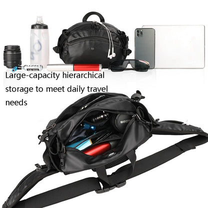 Rhinowalk X21922 Multi-Function Riding Front Handlebar Bag Road Bike Tool And Equipment Front Bag, Black, Gray