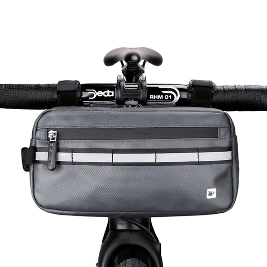 Rhinowalk X20990 Multi-Function Bicycle Front Bag, Black, Gray, Blue