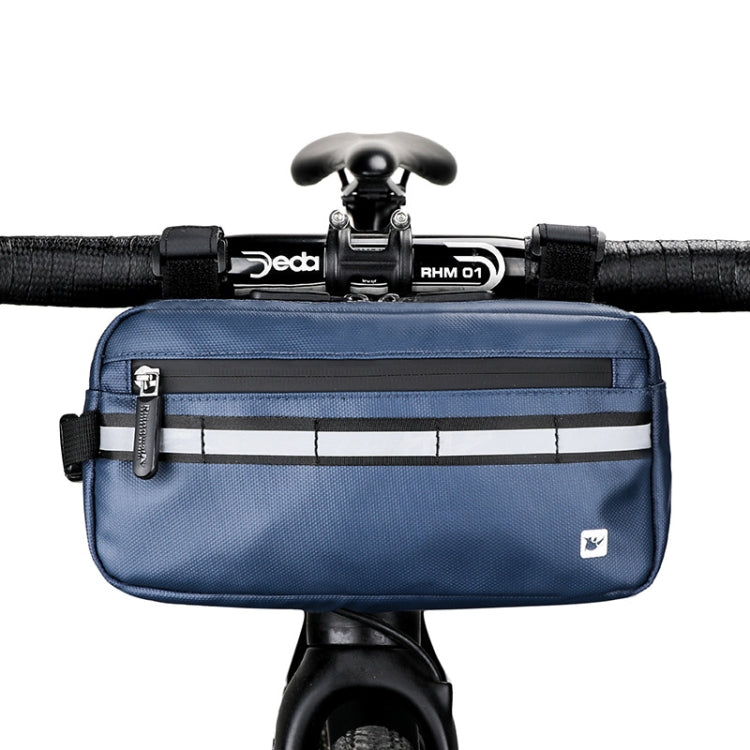 Rhinowalk X20990 Multi-Function Bicycle Front Bag, Black, Gray, Blue