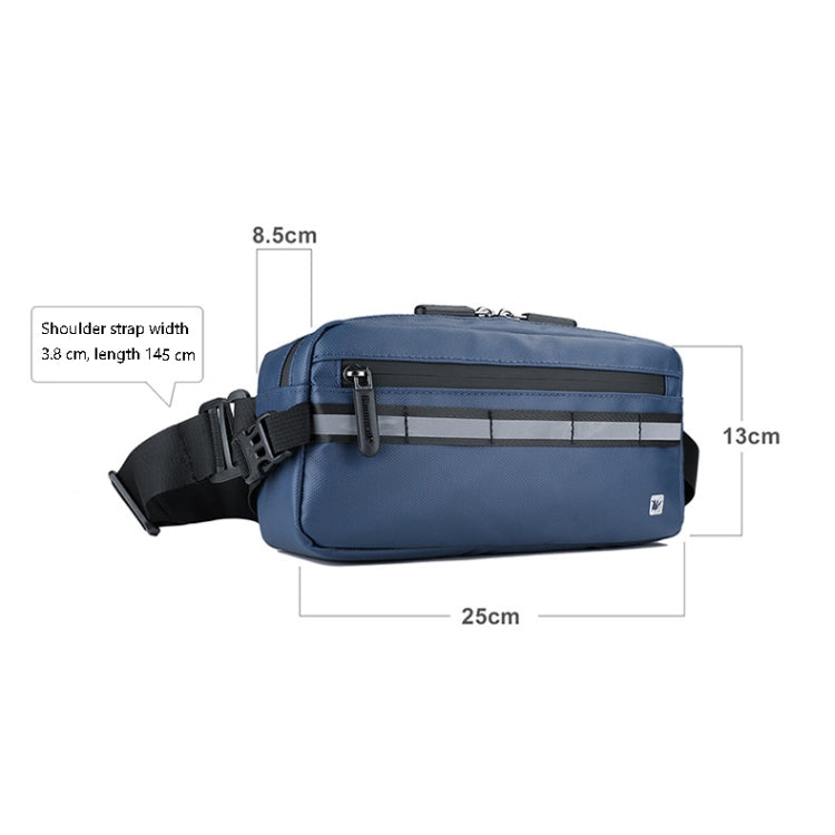 Rhinowalk X20990 Multi-Function Bicycle Front Bag, Black, Gray, Blue