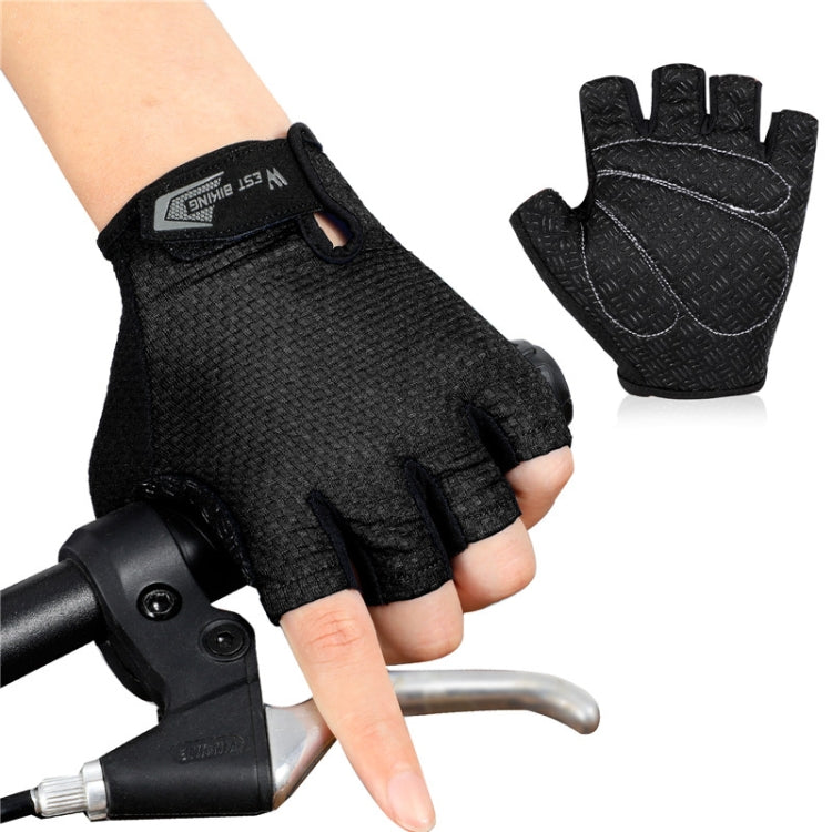 WEST BIKING YP0211218 Cycling Breathable Short Gloves Non-Slip Half Finger Gloves, M, L, XL, 2XL