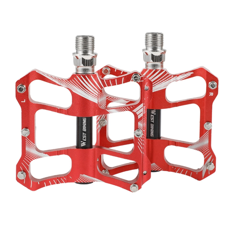 WEST BIKING YP0802080 Bicycle Aluminum Alloy Pedal Riding Foot Pedal Bicycle Accessories, YP0802080