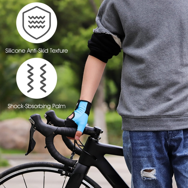 WEST BIKING YP0211217 Cycling Breathable Silicone Palm Gloves Fitness Training Wrist Guard Sports Gloves, M, L, XL