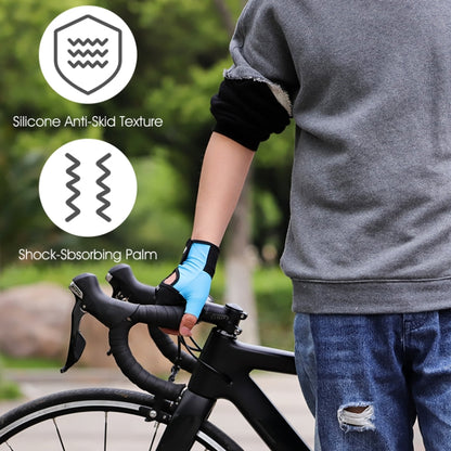 WEST BIKING YP0211217 Cycling Breathable Silicone Palm Gloves Fitness Training Wrist Guard Sports Gloves, M, L, XL