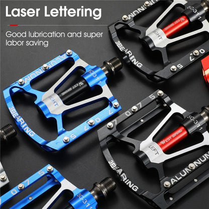 1pair WEST BIKING YP0802083 Mountain Bike Aluminum Alloy Pedal Lightweight Bearing Foot Pedal