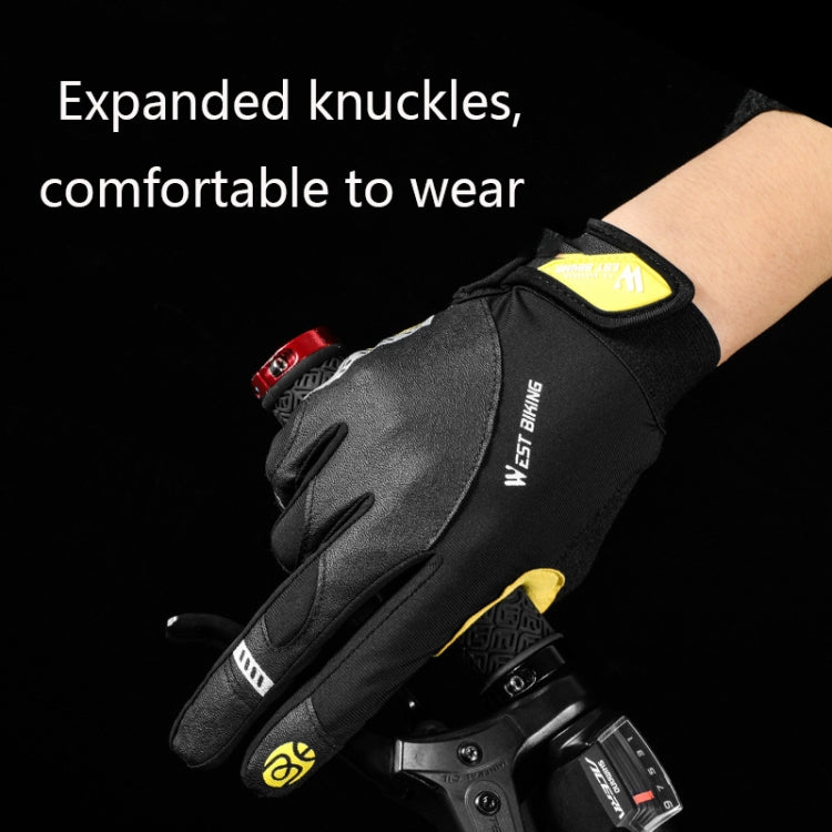 WEST BIKING YP0211209 Bicycle Gloves Shock Absorber Anti-Slip Touch Screen Glove, M, L, XL