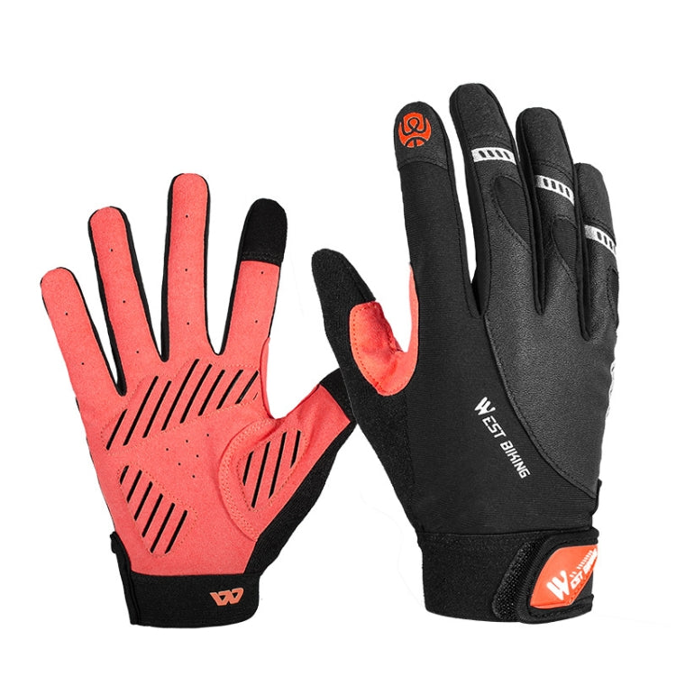 WEST BIKING YP0211209 Bicycle Gloves Shock Absorber Anti-Slip Touch Screen Glove, M, L, XL