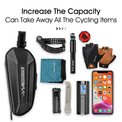 West Biking Cycling Tail Bag Bicycle Hard Shell Bag Quick Release Bracket Bag Silicone Non-Slip Large Capacity Tail Bag, YP0707262
