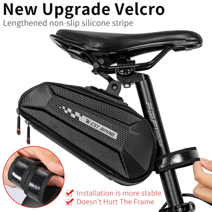 West Biking Cycling Tail Bag Bicycle Hard Shell Bag Quick Release Bracket Bag Silicone Non-Slip Large Capacity Tail Bag, YP0707262