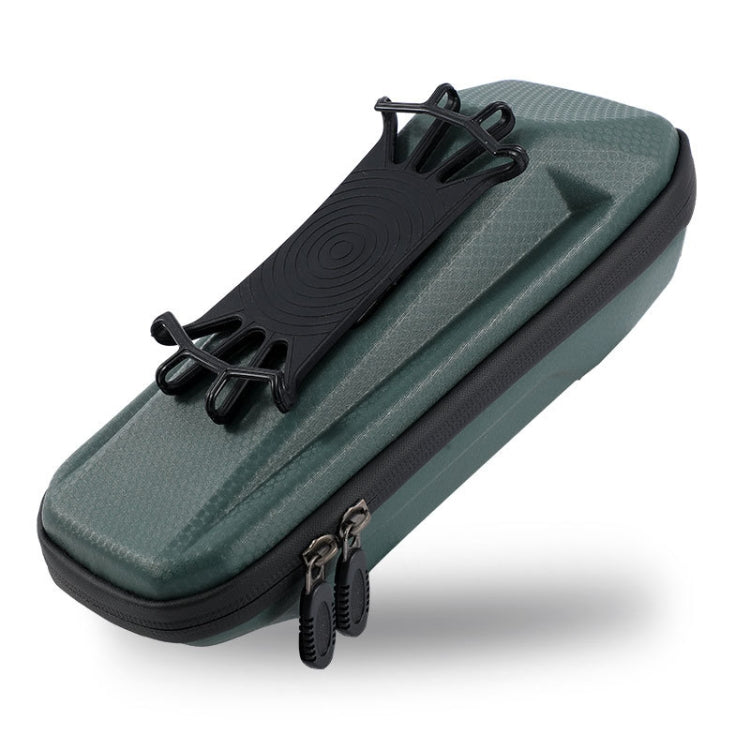 WEST BIKING YP0707263 Bicycle Outdoor Front Beam Bag EVA Hard Shell Phone Bag, Black, Dark Green, Orange, Fluorescent yellow, Gray