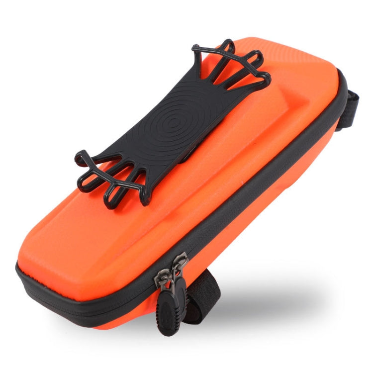 WEST BIKING YP0707263 Bicycle Outdoor Front Beam Bag EVA Hard Shell Phone Bag, Black, Dark Green, Orange, Fluorescent yellow, Gray