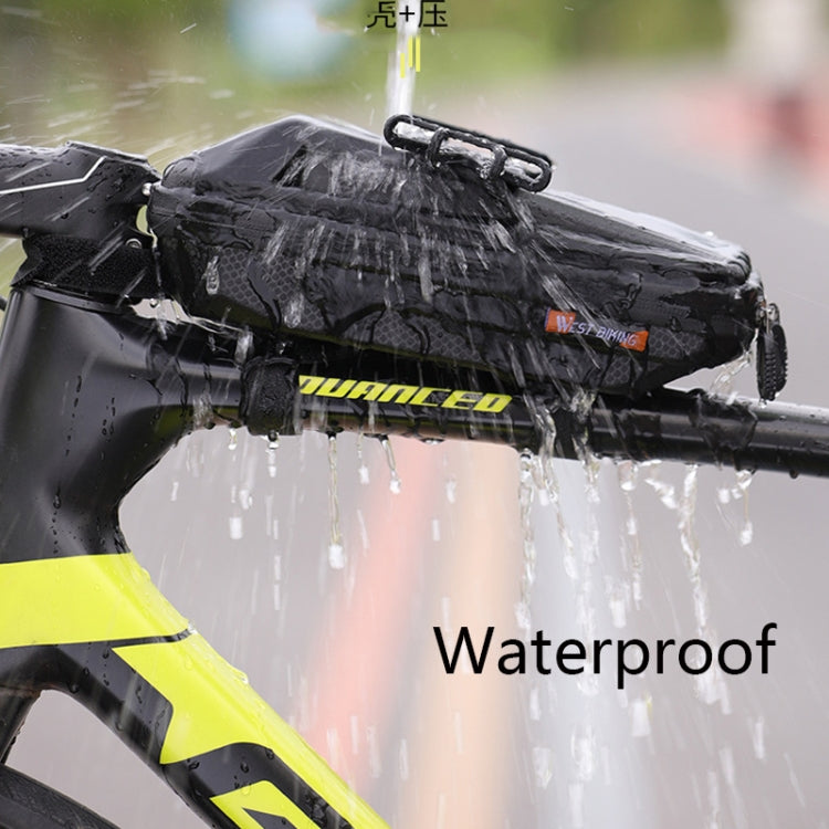 WEST BIKING YP0707263 Bicycle Outdoor Front Beam Bag EVA Hard Shell Phone Bag, Black, Dark Green, Orange, Fluorescent yellow, Gray
