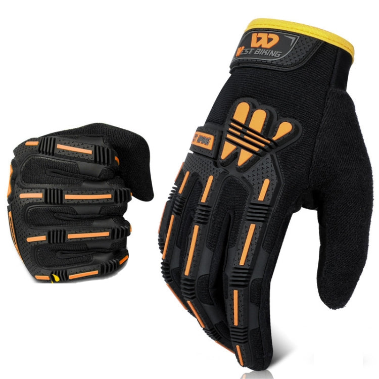 WEST BIKING YP0211208 Riding Gloves Motorcycle Bike Long Finger Non-Slip Touch Screen Gloves, M, L, XL