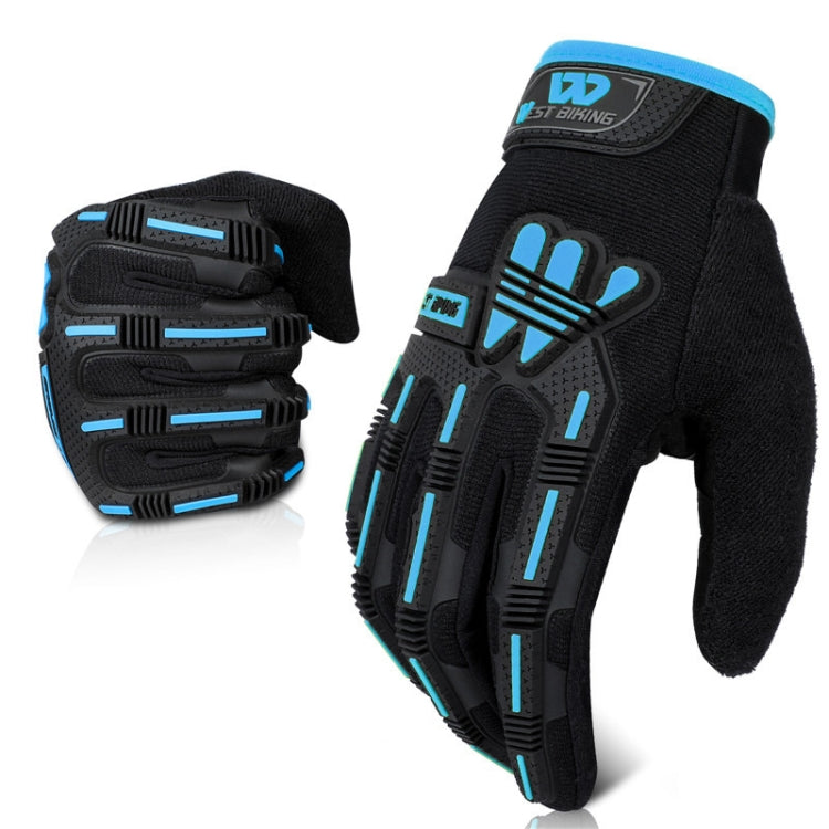WEST BIKING YP0211208 Riding Gloves Motorcycle Bike Long Finger Non-Slip Touch Screen Gloves, M, L, XL