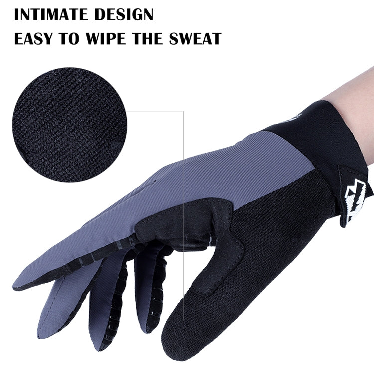 WEST BIKING YP0211214 Long Finger Shock Absorption Non-Slip Touch Screen Gloves Cycling Sports Gloves, M, L, XL