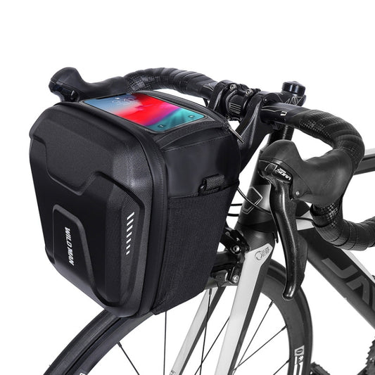 WILD MAN GS9 Mountain Bike Handle Bag Hanging Bag Riding Head Bag Touch Screen EVA Hard Shell Bag, GS9
