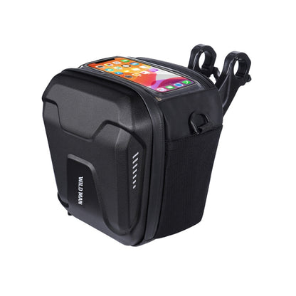 WILD MAN GS9 Mountain Bike Handle Bag Hanging Bag Riding Head Bag Touch Screen EVA Hard Shell Bag, GS9