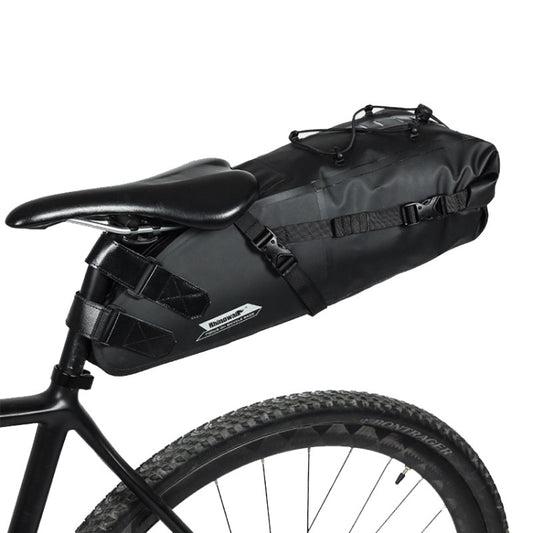 Rhinowalk RK19511 Full Waterproof Bicycle Saddle Tail Bag Big Capacity Road Bike Bag, RK19511 Black 10L, RK19512 Black 5L, RK19513 Black 13L