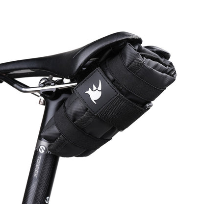 Rhinowalk RK5100 Bicycle Tools Storage Bag Mountain Bike Saddle Bag, RK5100 (Black), RK5100 (Gray)