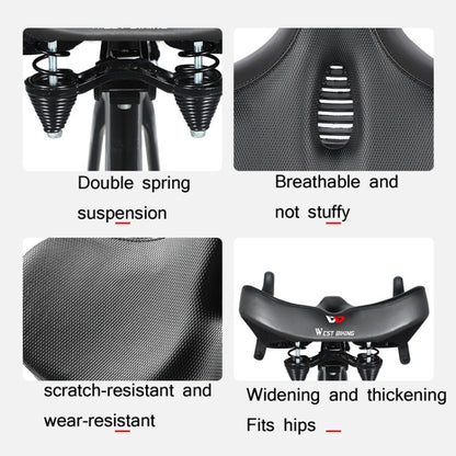 WEST BIKING Bicycle Riding Big Butt Comfortable Saddle, YP0801119, YP0801120
