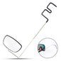 WEST BIKING Bicycle Riding Glasses Mini Rearview Mirror Multi-Angle Adjustable Flat Mirror, Helmet Mini  Rearview Mirror