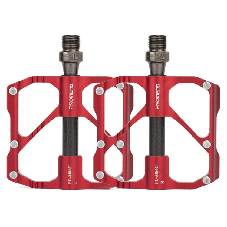 1 Pair PROMEND Bicycle Road Bike Mountain Bike 3 Palin Carbon Fiber Bearing Pedal, PD-M86C, PD-R87C