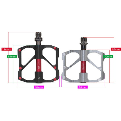 1 Pair PROMEND Bicycle Road Bike Mountain Bike 3 Palin Carbon Fiber Bearing Pedal, PD-M86C, PD-R87C