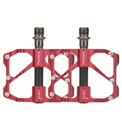 1 Pair PROMEND Bicycle Road Bike Mountain Bike 3 Palin Carbon Fiber Bearing Pedal, PD-M86C, PD-R87C
