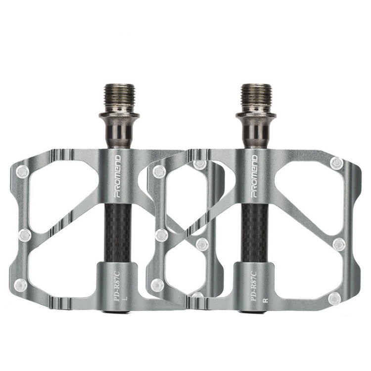 1 Pair PROMEND Bicycle Road Bike Mountain Bike 3 Palin Carbon Fiber Bearing Pedal, PD-M86C, PD-R87C