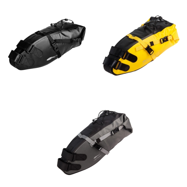 AFISHTOUR FB2040 13L Bicycle Big Tail Bag Big Large Capacity Long-Distance Cycling Saddle Bag, 13L