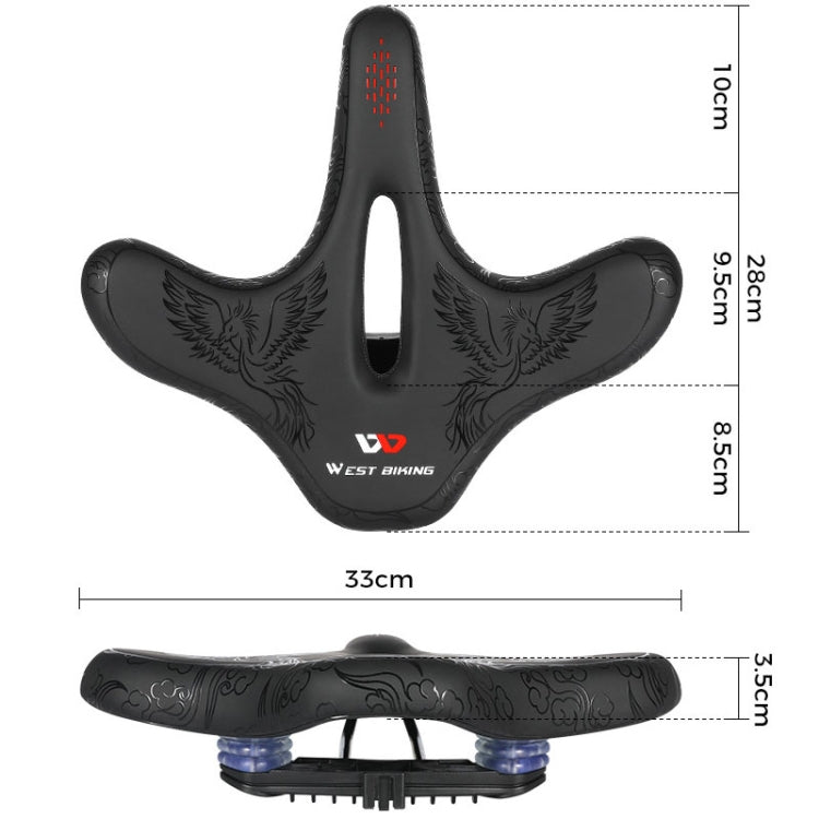 WEST BIKING YP0801122 Bicycle Mountain Bike Large Cushion Leisure And Comfortable Bicycle Saddle, YP0801122