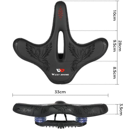 WEST BIKING YP0801122 Bicycle Mountain Bike Large Cushion Leisure And Comfortable Bicycle Saddle, YP0801122