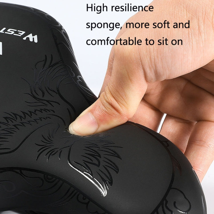 WEST BIKING YP0801122 Bicycle Mountain Bike Large Cushion Leisure And Comfortable Bicycle Saddle, YP0801122