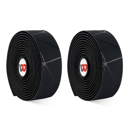 1 Pair WEST BIKING YP0804059 Road Bike Color Line Bar Belt PU Non-Slip Riding Bar Belt, Black Color, Silver Color, Red Black, White Color, Pure Black, Blue Black