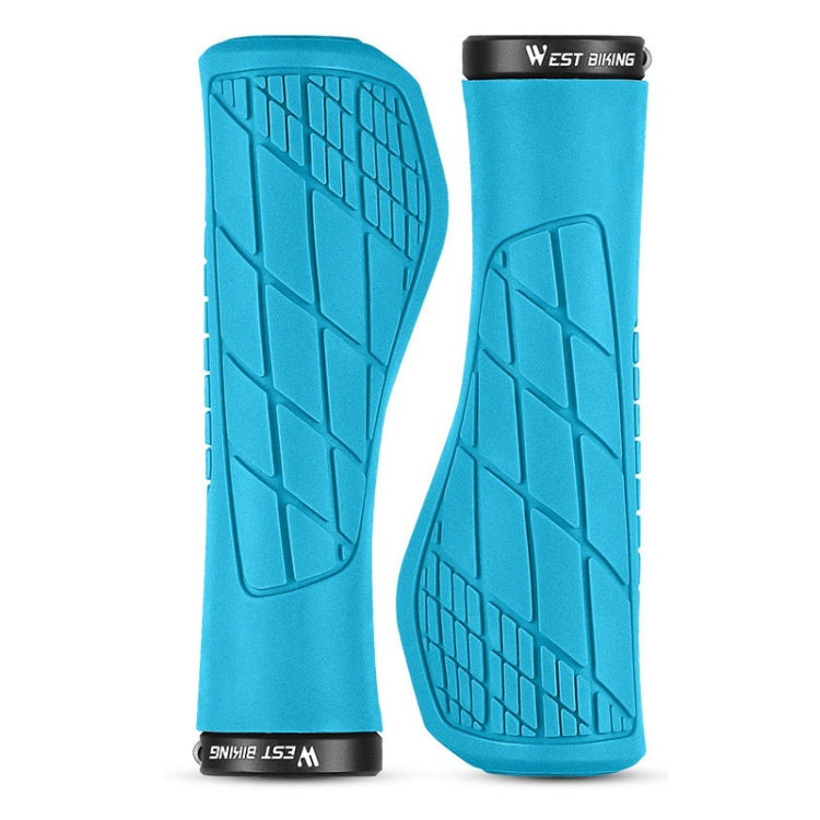 1 Pair WEST BIKING YP0804060 Bicycle Grips Mountain Bike Non-Slip Rubber Grips, YP0804060