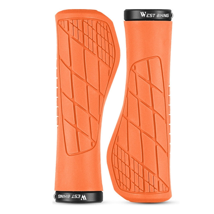 1 Pair WEST BIKING YP0804060 Bicycle Grips Mountain Bike Non-Slip Rubber Grips, YP0804060