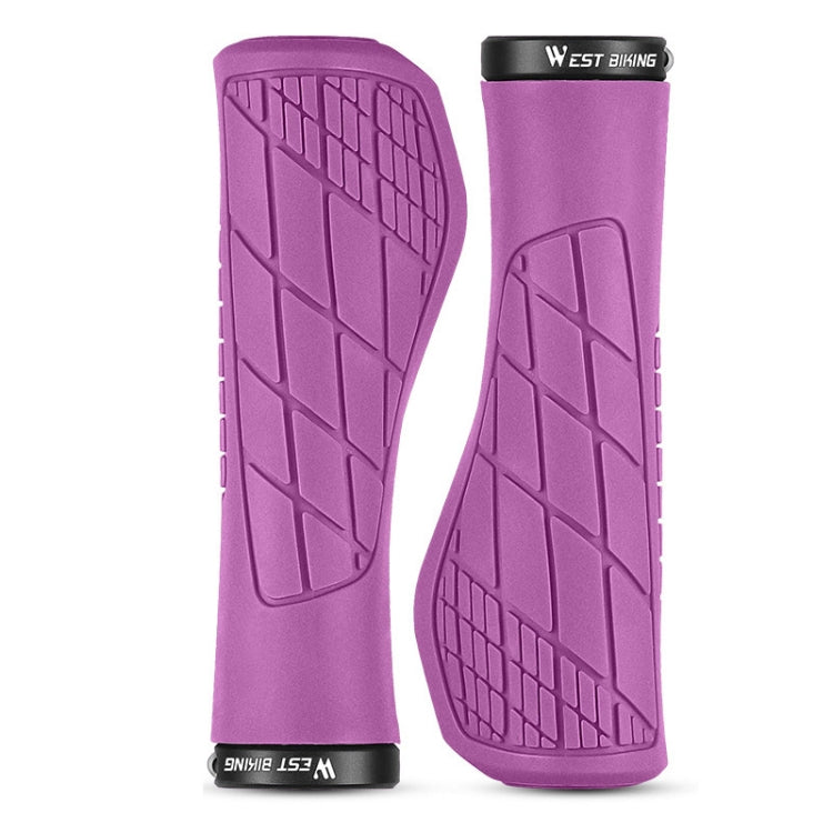 1 Pair WEST BIKING YP0804060 Bicycle Grips Mountain Bike Non-Slip Rubber Grips, YP0804060