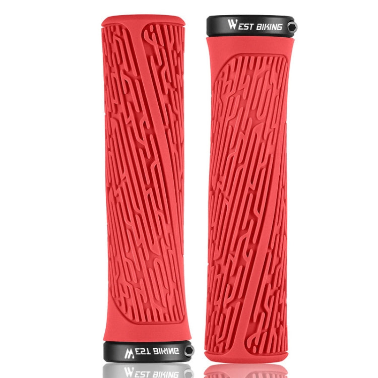 1 Pair WEST BIKING YP0804061 Bicycle Anti-Slip Shock Absorber Grip Mountain Bike Rubber Handlebar Cover, YP0804061, YP0804061 Grass